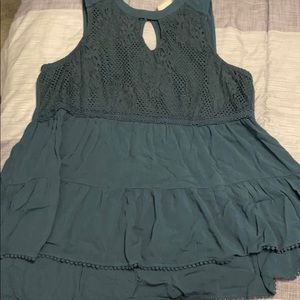 Knox Rose tank top size XL Teal! NWOT